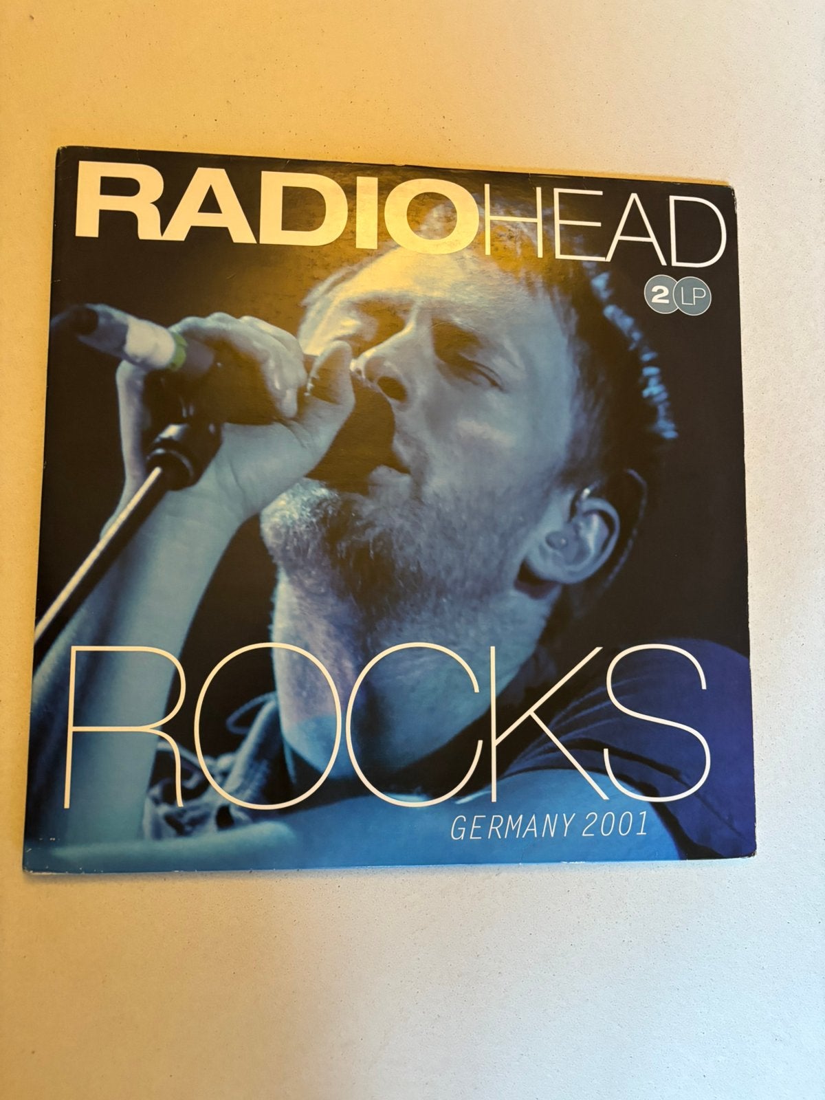 Lp 2009 radiohead - live rocks germani 2001 vinyl near mint, Ophalen of Verzenden, Zo goed als nieuw, LP