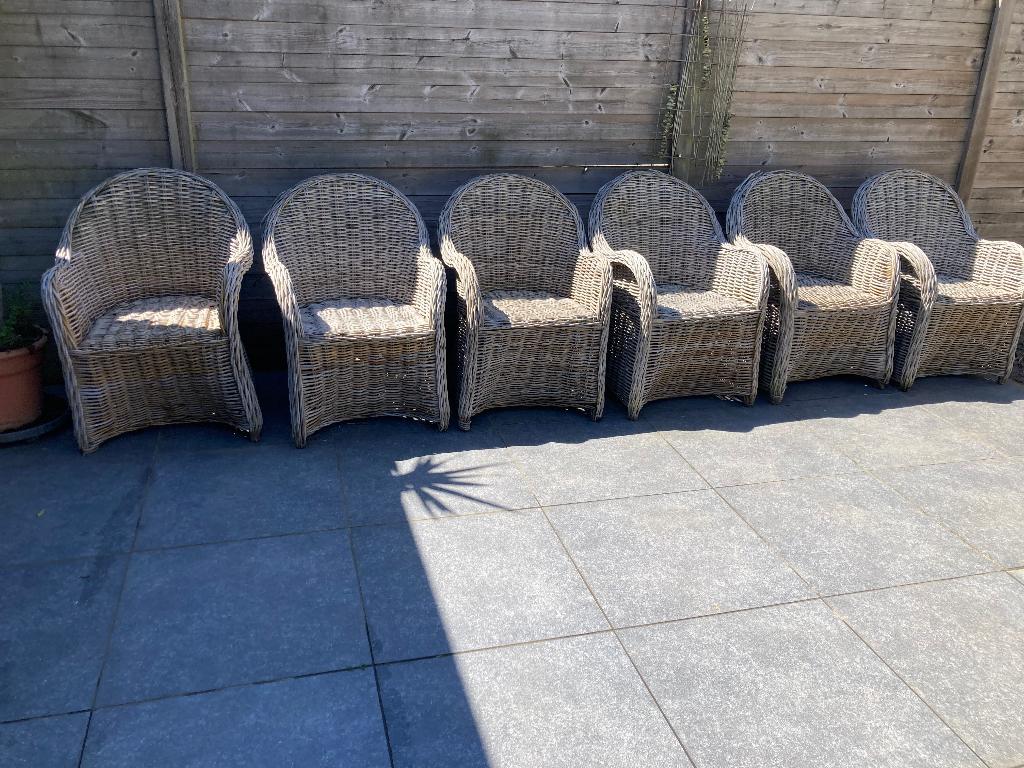 Tuinstoelen   GRATIS, Tuin en Terras, Tuinstoelen, Gebruikt, Rotan, Ophalen