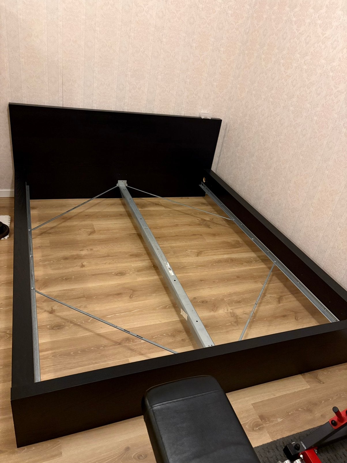 IKEA Malm Bed Frame - zwart, Ophalen, Gebruikt, Zwart, Tweepersoons