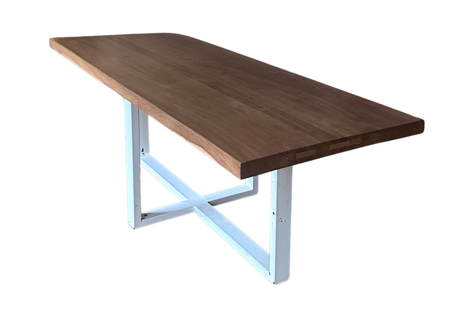 Table de salle a manger en chêne massif, Comme neuf, Enlèvement, 50 à 100 cm, Chêne