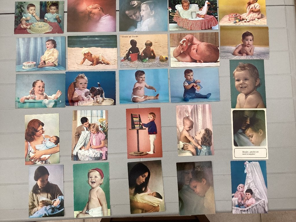 70 prenten postkaarten allemaal peuters, Verzamelen, Ophalen of Verzenden, Gebruikt