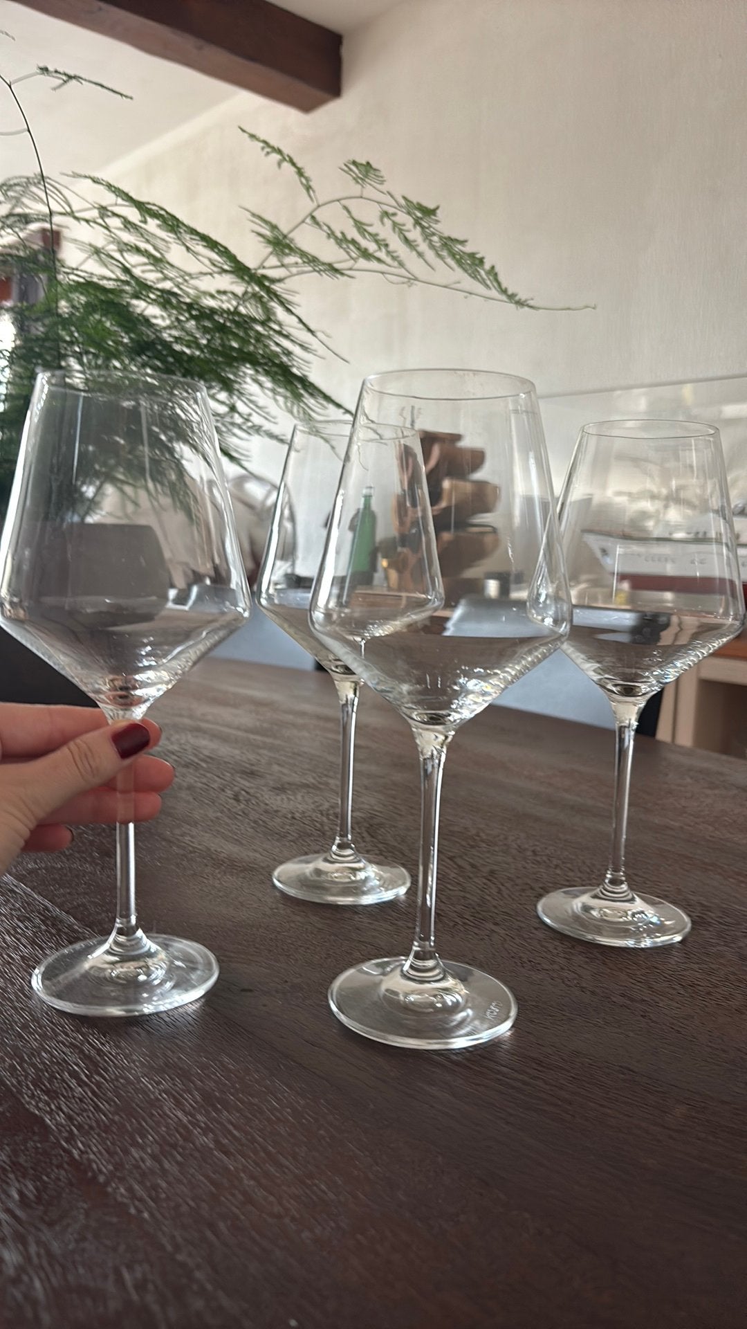 Set of 4 wine glasses, Enlèvement, Comme neuf