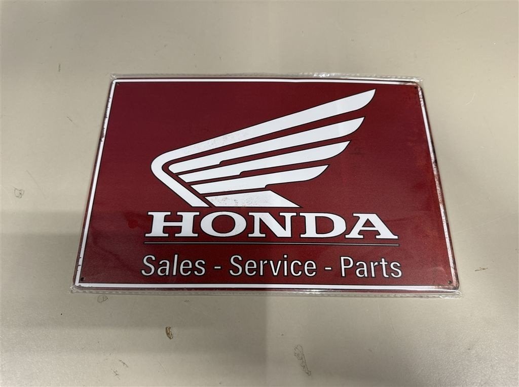 Metaal bord - Honda Sales - Service - Parts - 20x30 cm, Verzamelen, Merken en Reclamevoorwerpen, Ophalen of Verzenden, Nieuw