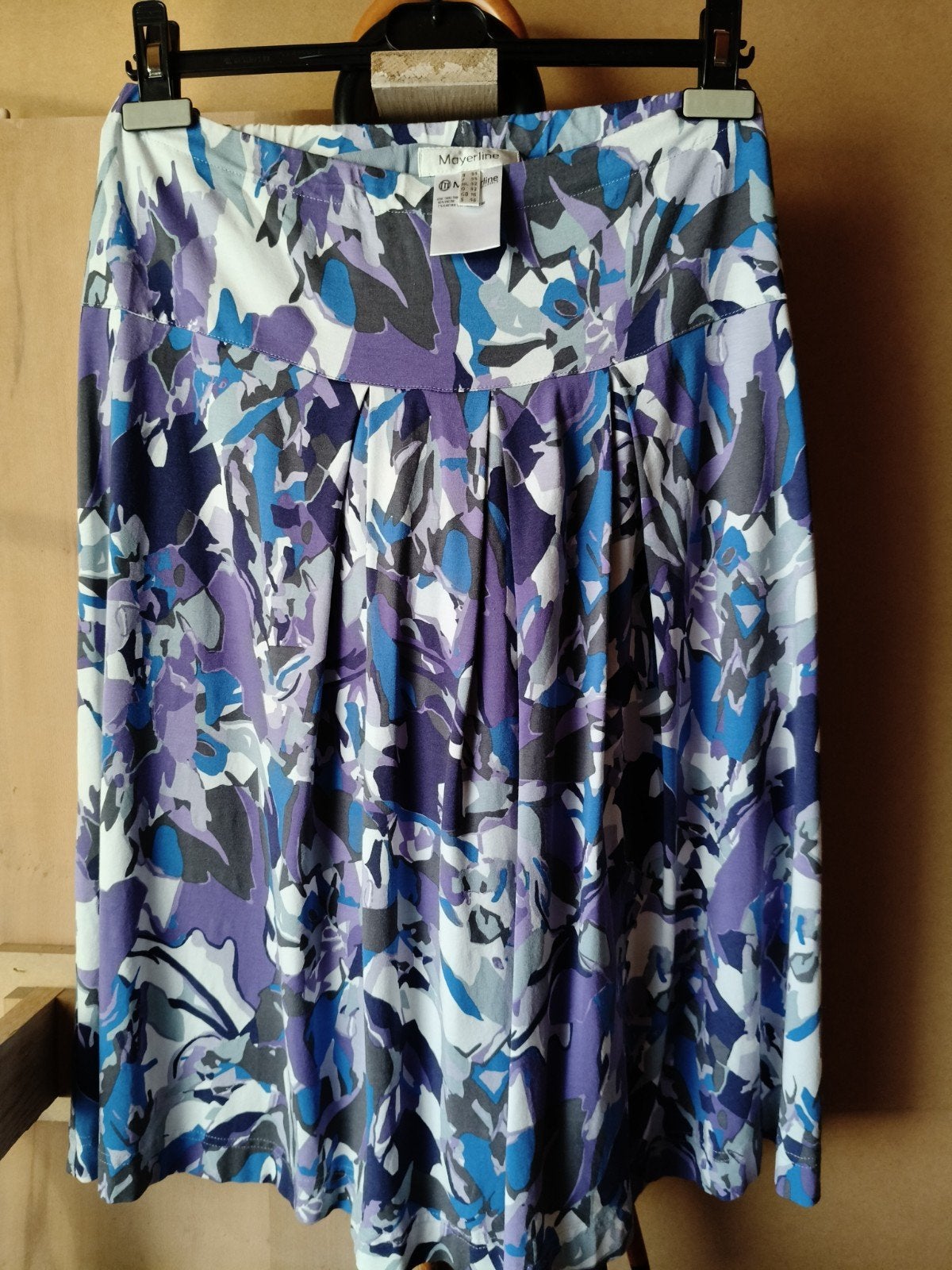 mayerline paars/grijs/blauwe kleur zomerrok, Ophalen, Maat 42/44 (L), Grijs