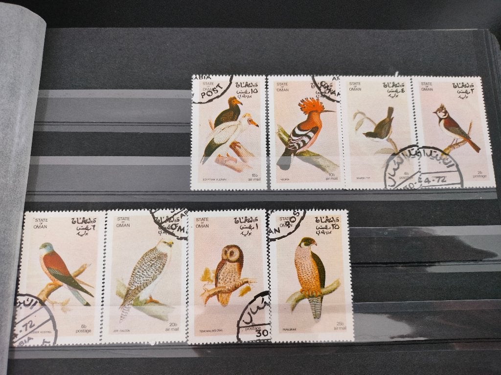 État d'Oman 1972 - oiseaux, Envoi, Affranchi