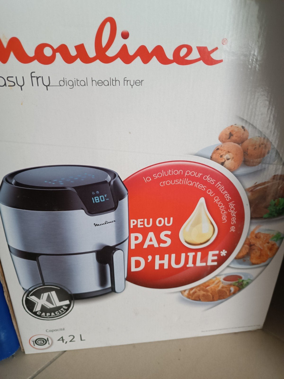 Airfryer Moulinex 4,2 L, Electroménager, Enlèvement ou Envoi