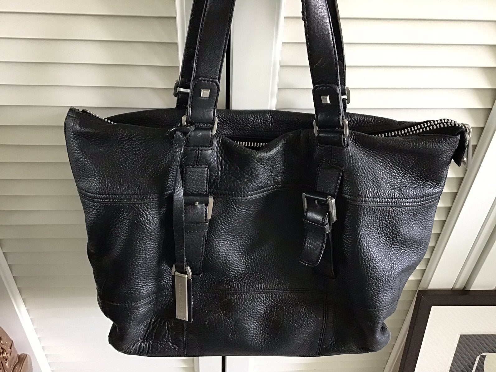 Sac à bandoulière en cuir Tommy Hilfiger 100 % cuir, Enlèvement ou Envoi, Comme neuf, Noir