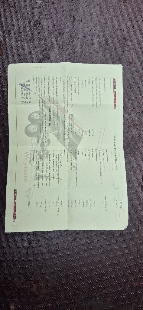 Remorque double essieux 750kg avec papier certificat, Enlèvement ou Envoi, Comme neuf