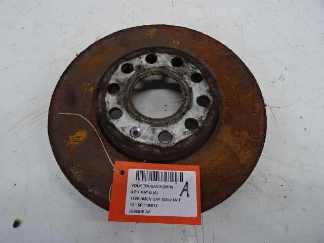 REMSCHIJF VOOR Volkswagen Touran (1T1 / T2), Gebruikt, Volkswagen