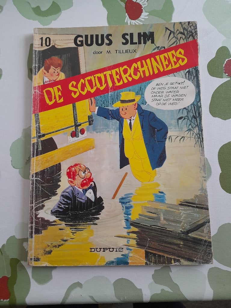 Guus Slim nr 10 "De scooterchinees"eerste druk 1967, Boeken, Ophalen of Verzenden, Gelezen