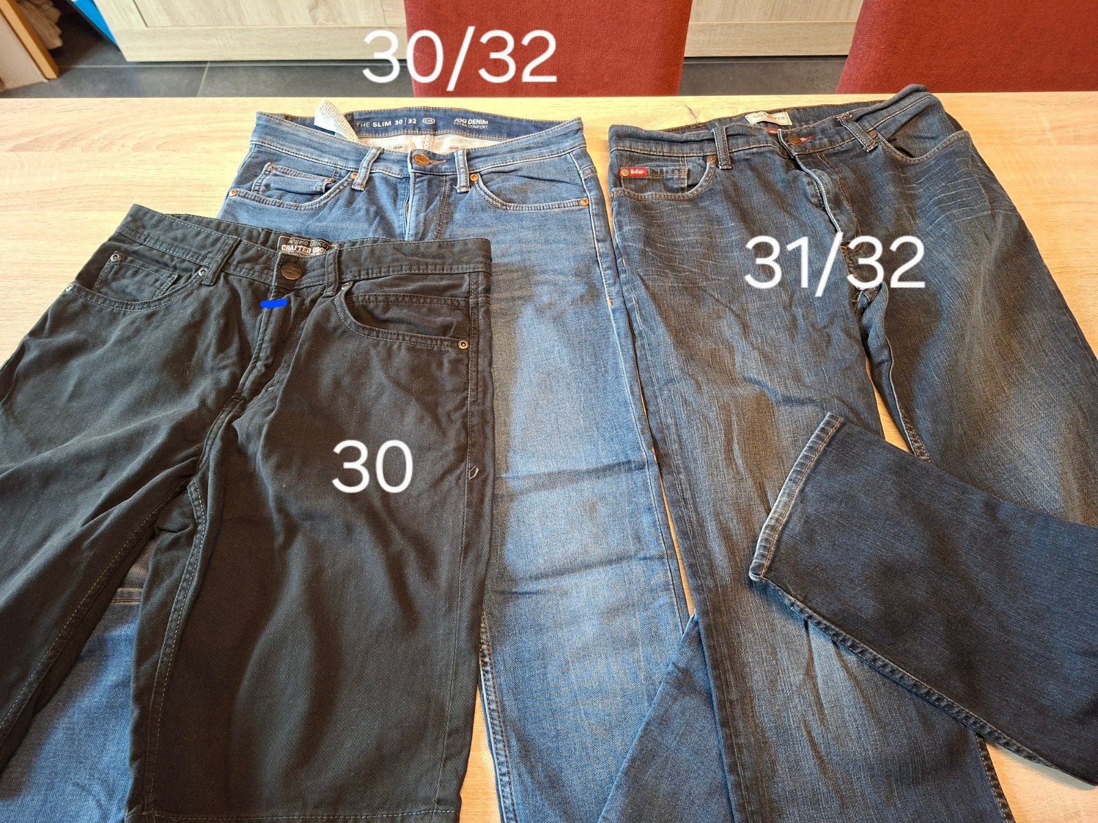 Lot de pantalons hommes - diverses tailles, Enlèvement, Porté