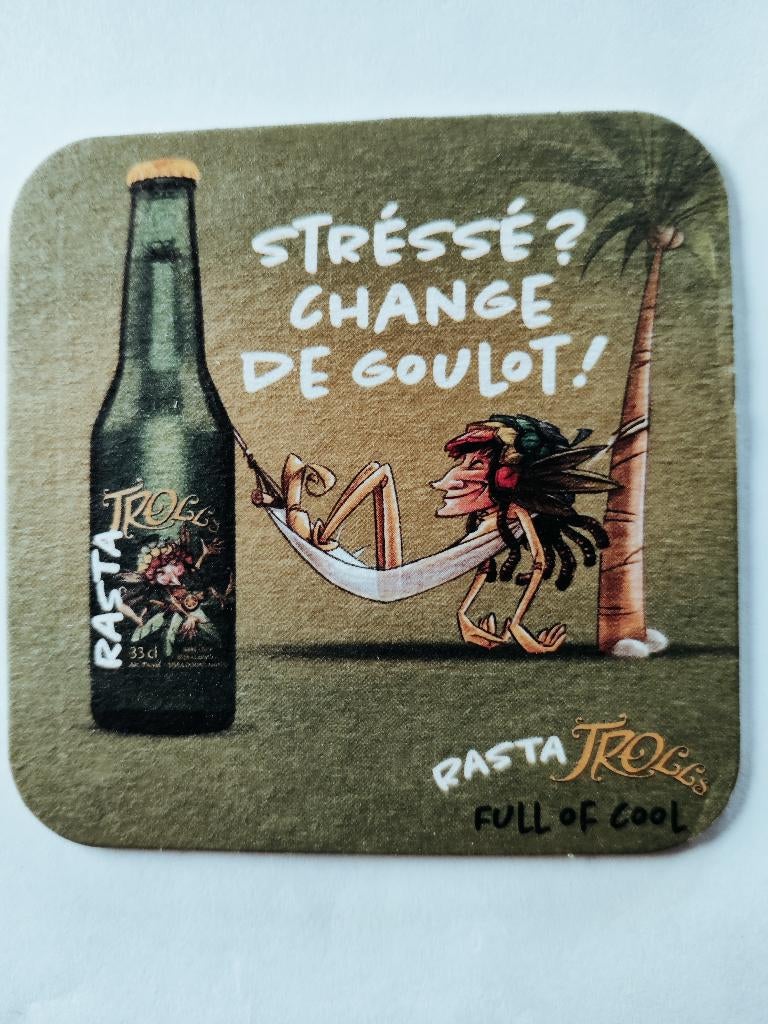 Bierviltje Cuvée des trolls, Verzamelen, Ophalen of Verzenden, Zo goed als nieuw, Viltje(s), Overige merken
