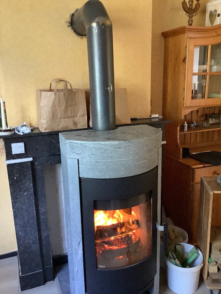 Houtkachel rika, Huis en Inrichting, Ophalen, Houtkachel, Zo goed als nieuw, Vrijstaand