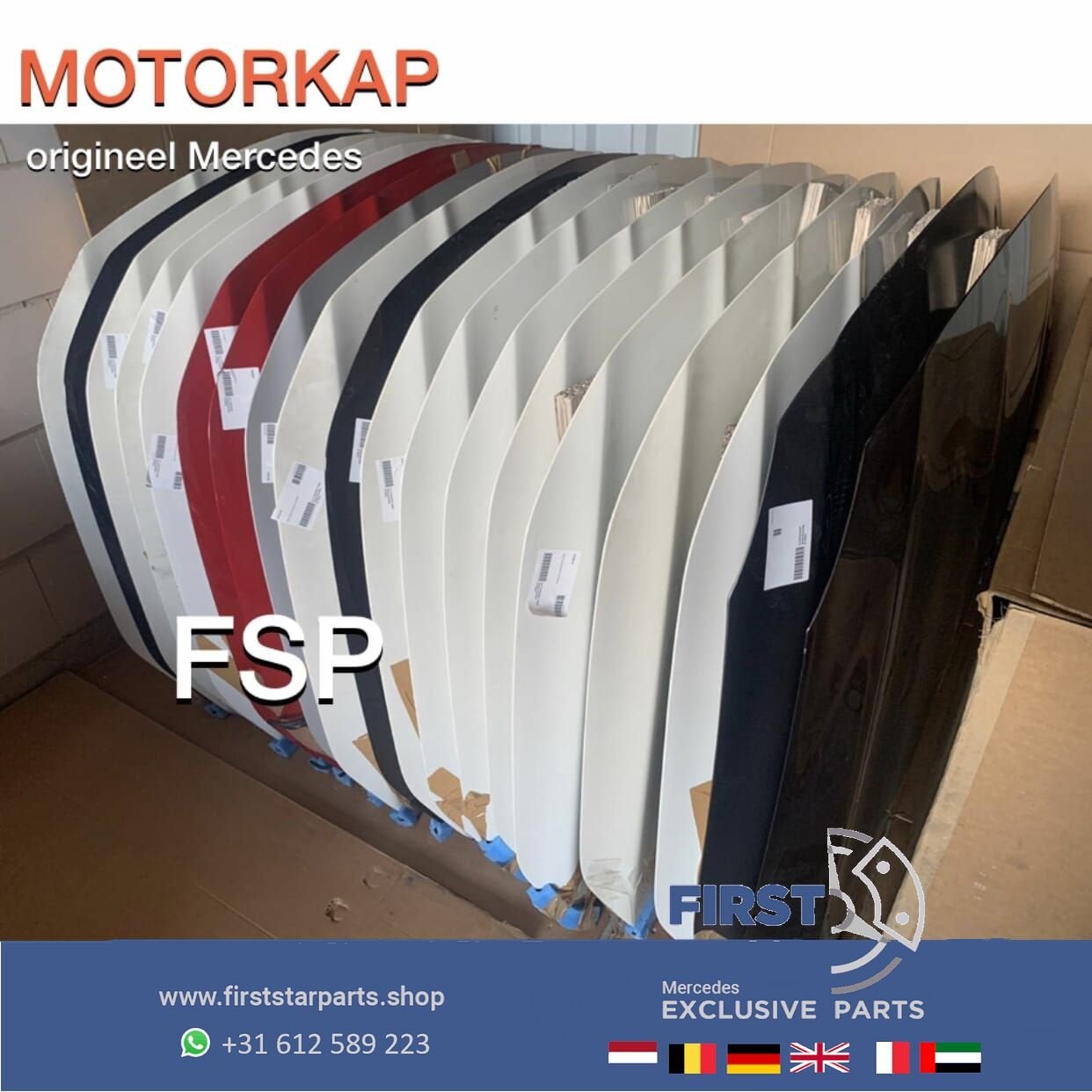 W117 C117 X117 CLA45 AMG MOTORKAP ORIGINEEL Mercedes CLA 201, Utilisé, -, Capot moteur, Avant