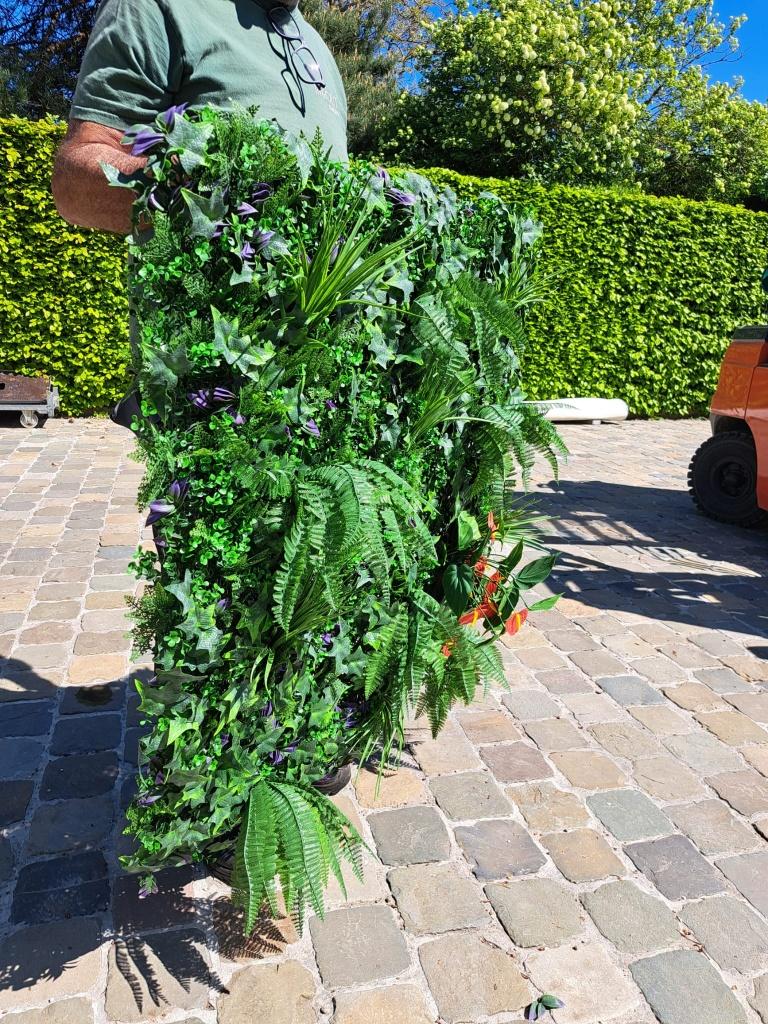 Groenwanden kunstgroen 4 m², Vert, Intérieur, 100 cm, Plante artificielle