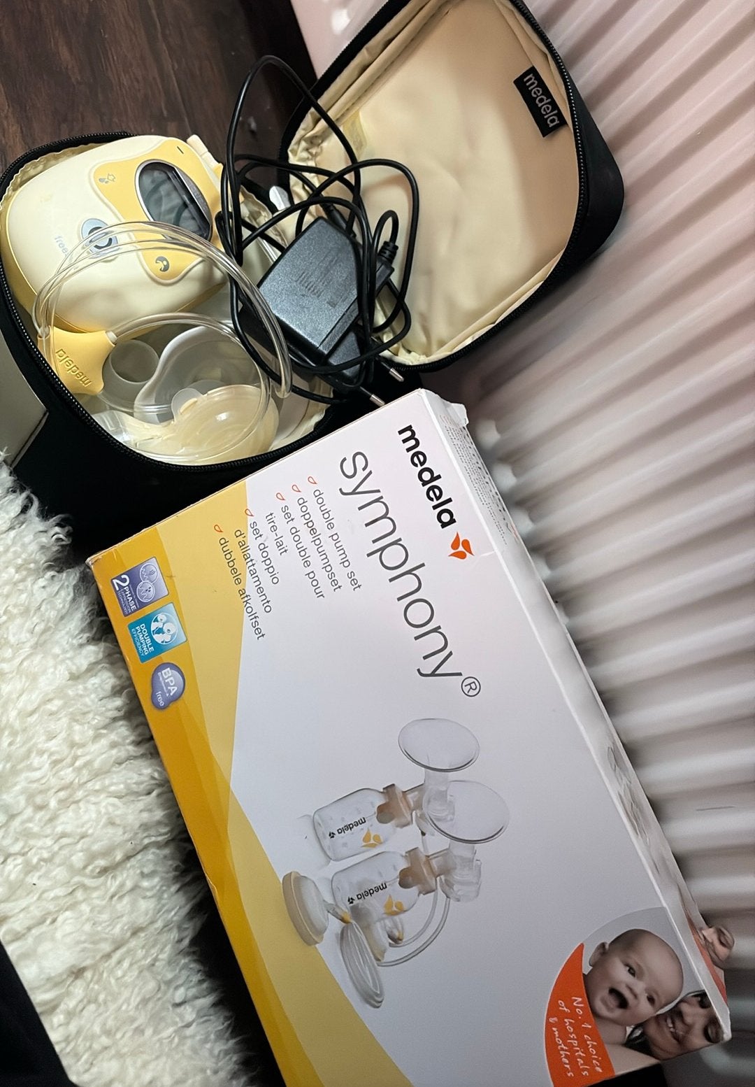 Medela borstkolf compleet + extra toebehoren, Enlèvement, Tire-lait, Medela