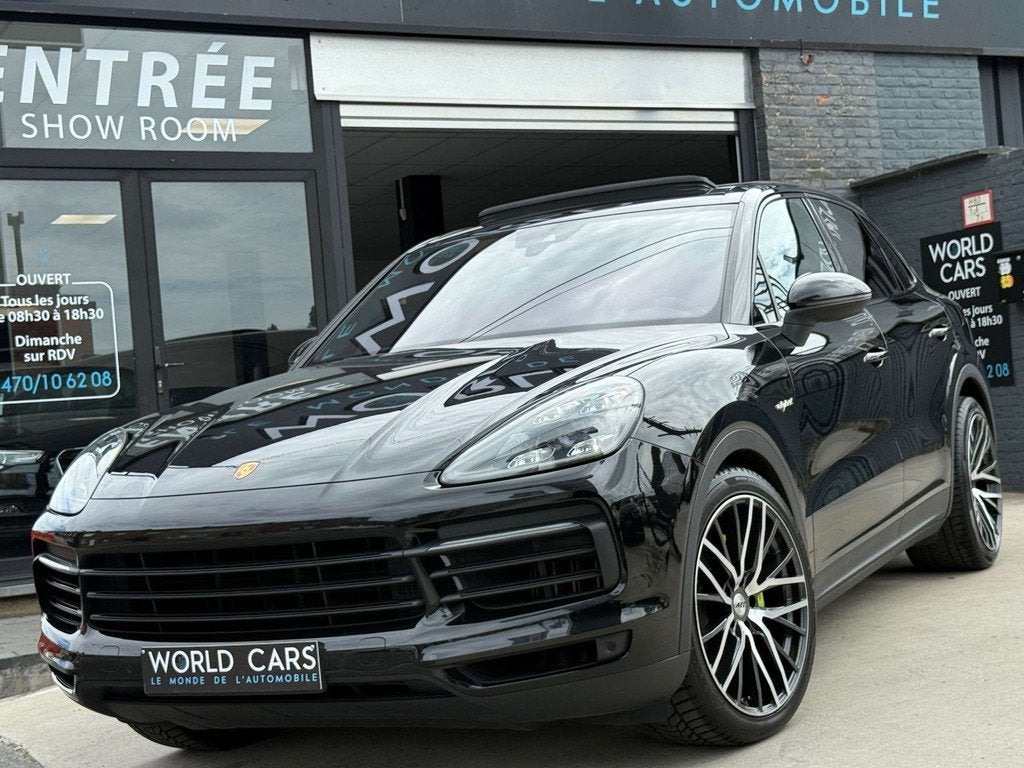 Porsche Cayenne 3.0i V6 PHEV Tiptronic S TOIT PANO - PNEUMAT, Autos, Porsche, Cuir, Euro 6, Entreprise, Noir