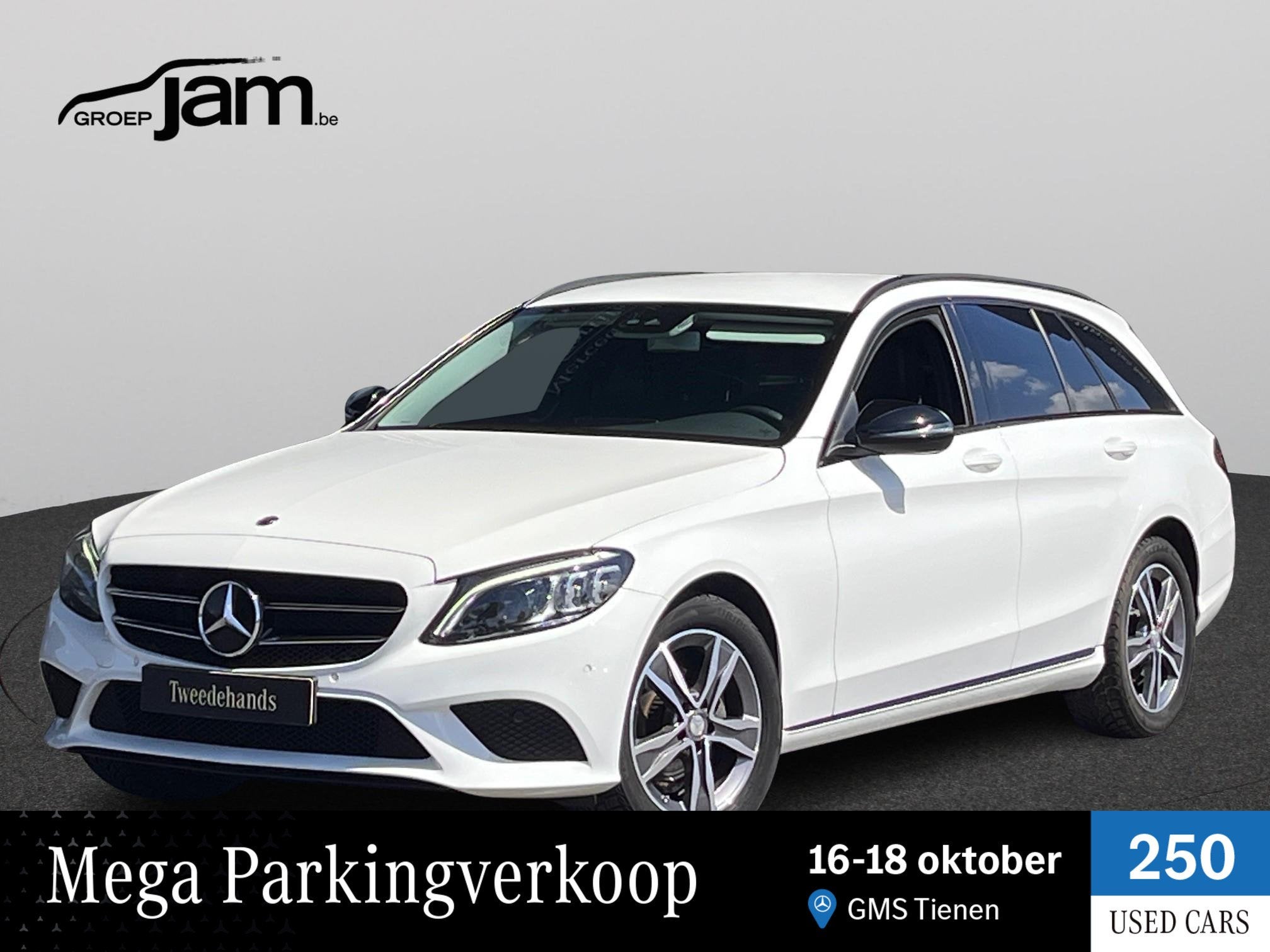Mercedes-Benz C-Klasse Break 180 T Autom. AV/GAR, Auto's, Automaat, Zwart, Wit, 156 pk
