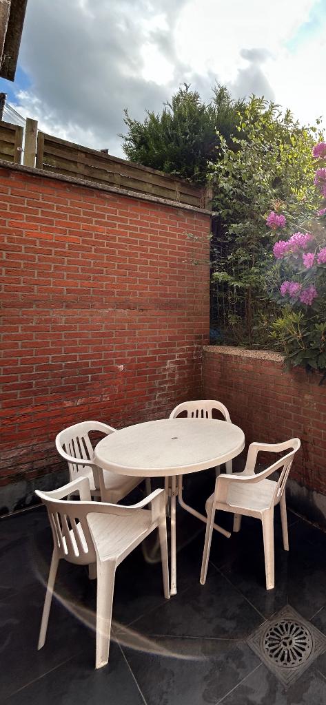Tuinset, Tuin en Terras, Tuinsets en Loungesets, Ophalen, 4 zitplaatsen, Kunststof, Gebruikt