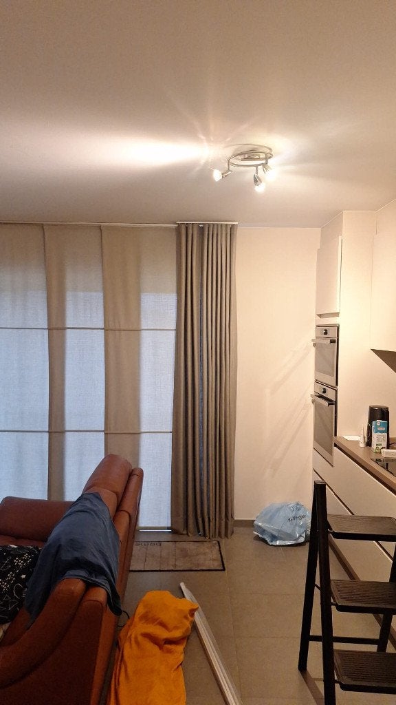 Twee SIERgordijnen te koop, Huis en Inrichting, Stoffering | Gordijnen en Lamellen, Ophalen, Gebruikt, Bruin, 200 cm of meer