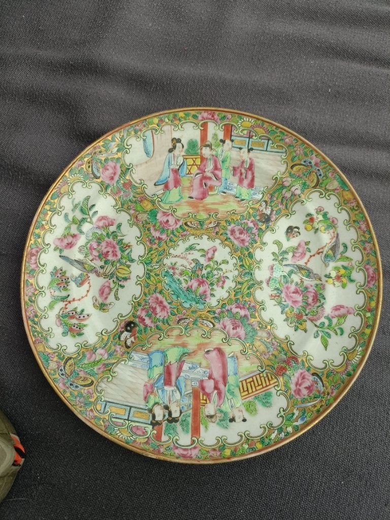 Chinees familie rose bord. Chinees sierbord. Antiek Chinees, Antiek en Kunst, Ophalen