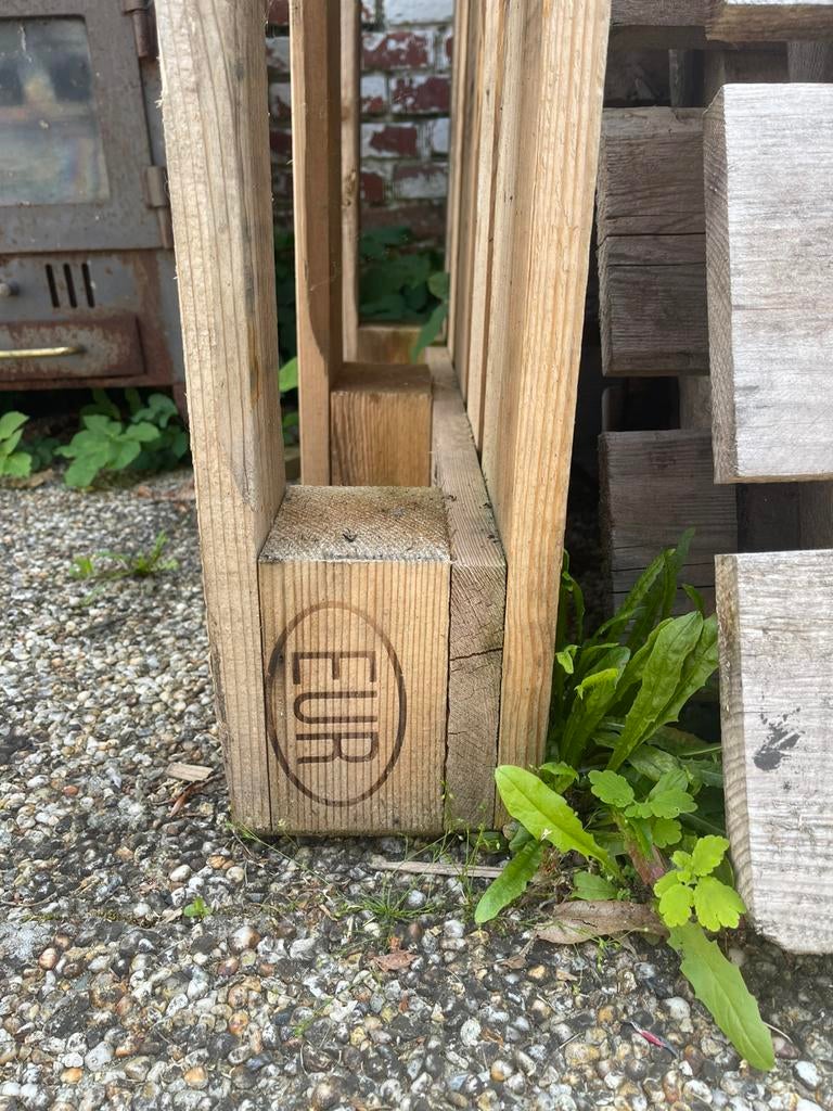 Gratis houten pallets af te halen Hechtel, Doe-het-zelf en Bouw, Hout en Planken, Ophalen, Zo goed als nieuw