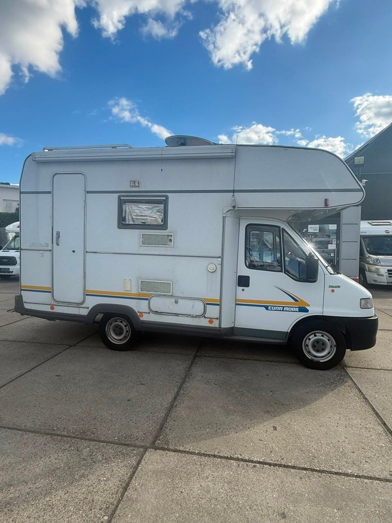 MARCHAND UNIQUEMENT | EURAMOBIL 230BL — 1999 — 125 755 km, Caravanes & Camping, Entreprise, Diesel, Alcôve, Auvent
