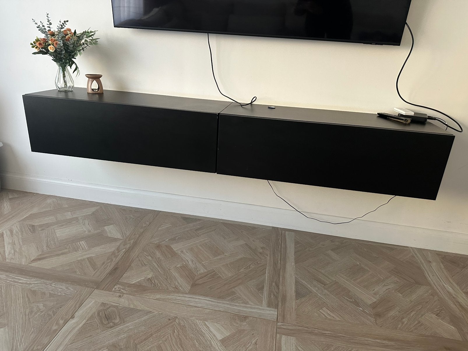 Zwart tv kast, Ophalen, Gebruikt