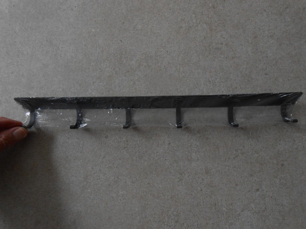 Porte-manteau noir neuf avec 6 crochets., Enlèvement, Neuf, Portemanteau mural