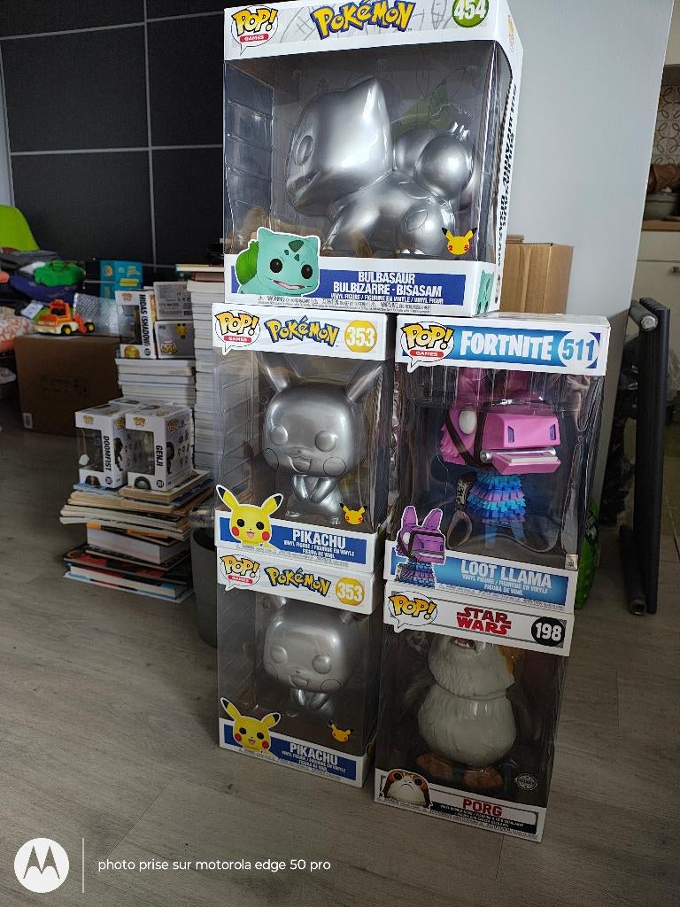 Lot Funko pop XL Pokémon Pikachu Bulbasaur Llama neufs, Enlèvement ou Envoi, Neuf