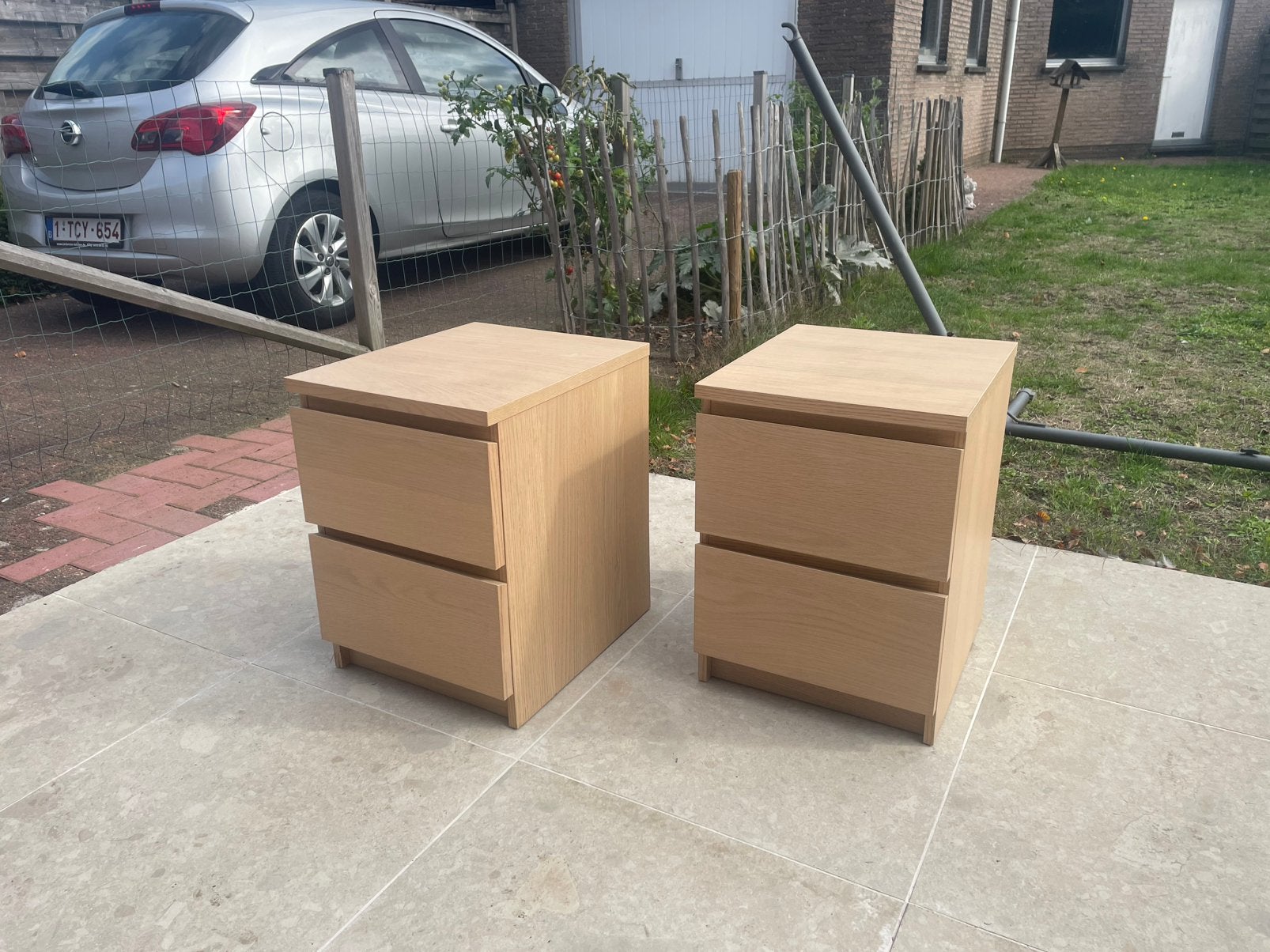Nachtkastjes te koop, Ophalen, Gebruikt, Minder dan 45 cm, 55 tot 70 cm