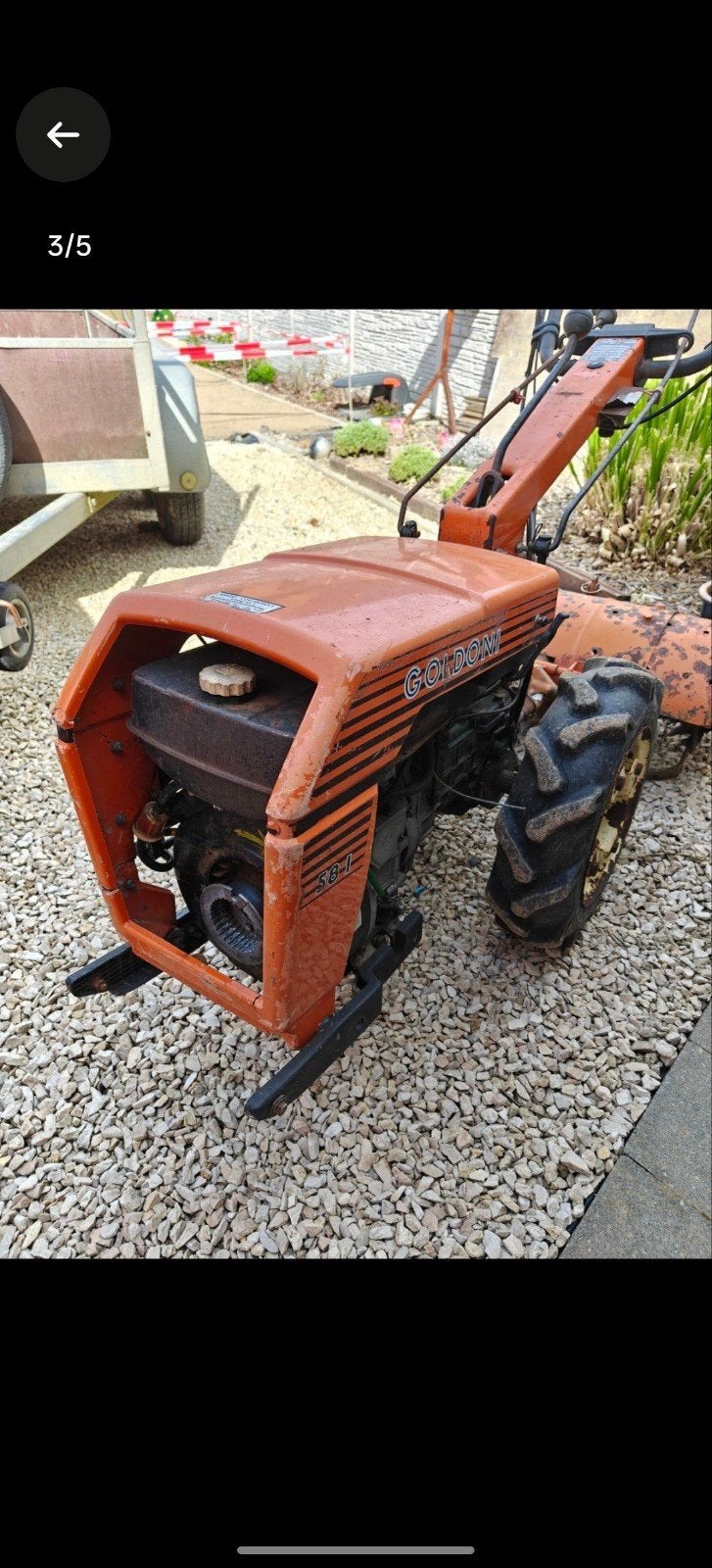 Goldoni motocelteur, Enlèvement