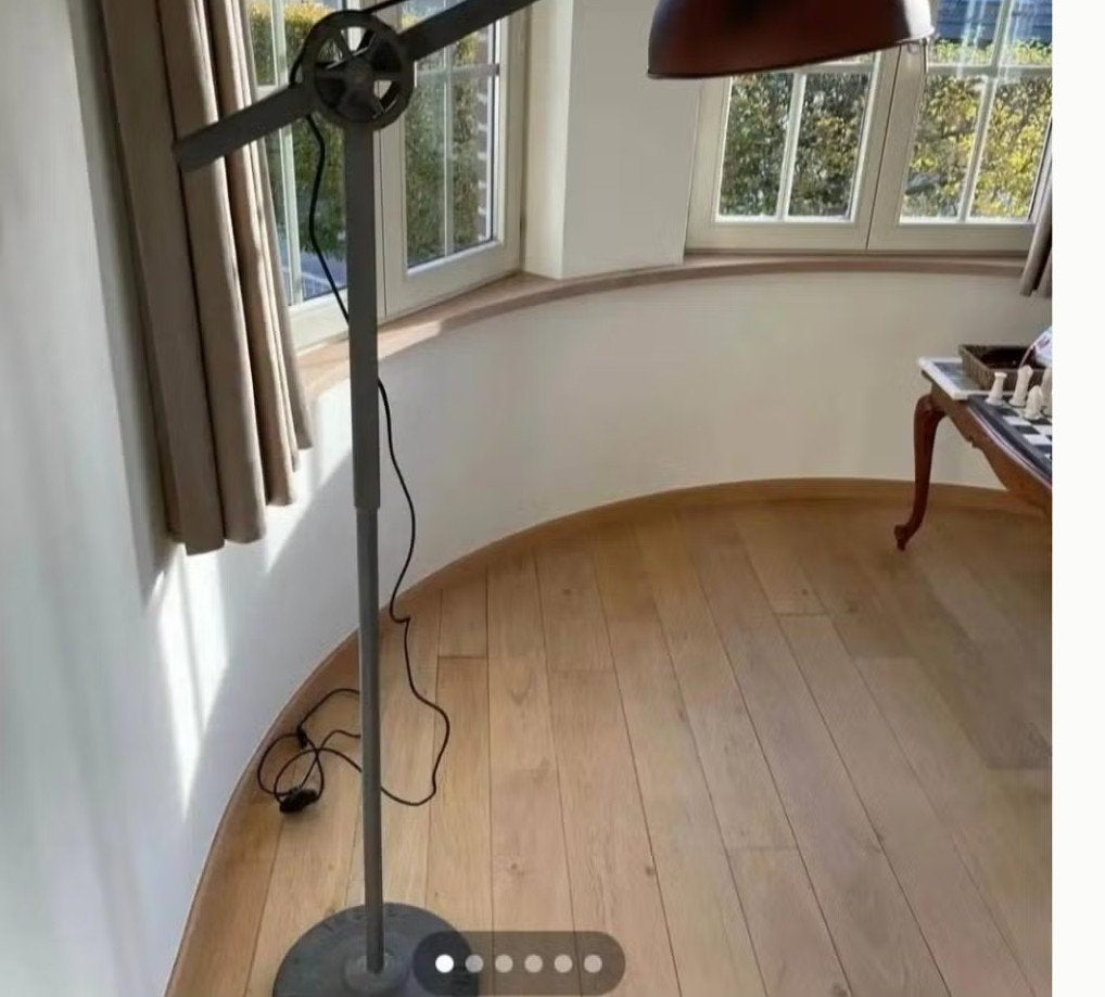 Industrieel verstelbare vloerlamp van Maison du Monde, Ophalen, Zo goed als nieuw, Metaal, 100 tot 150 cm
