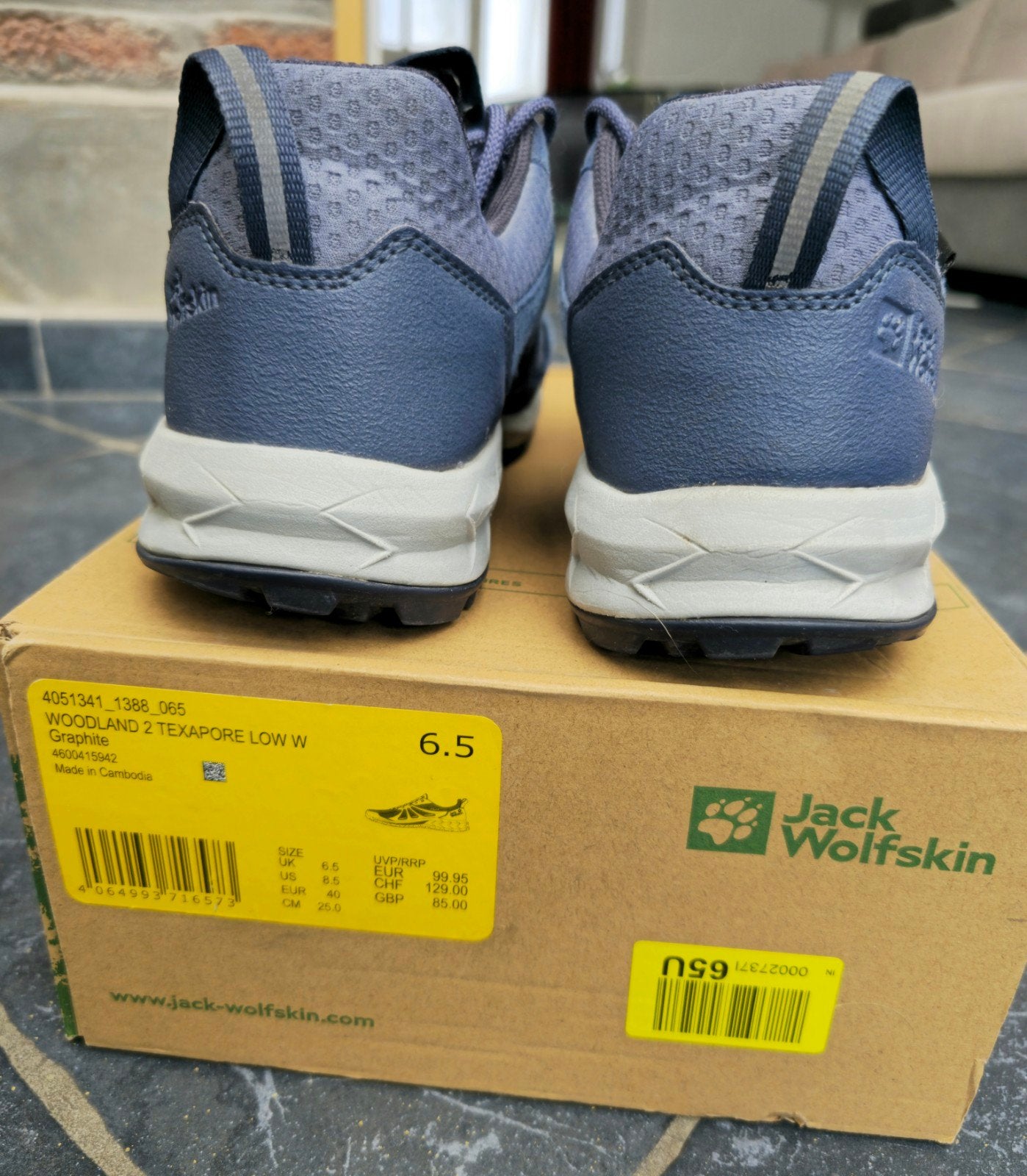 Jack Wolskin 40 wandelschoenen, Maat 38/40 (M), Paars, Overige typen, Ophalen of Verzenden