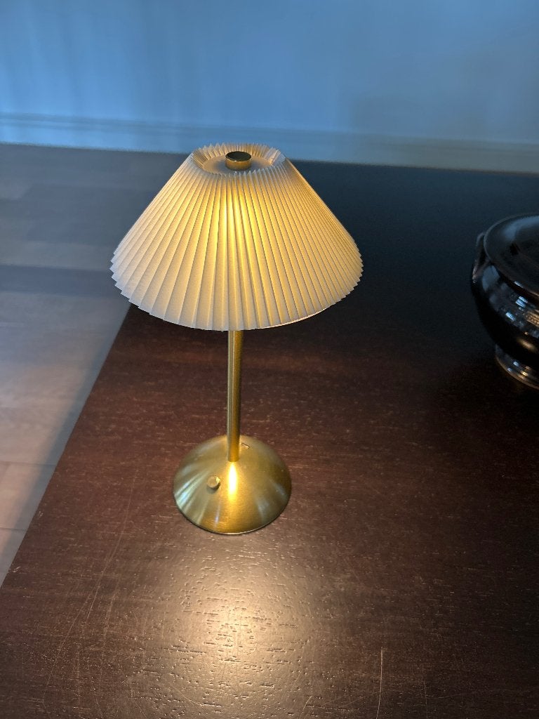 Oplaadbaar tafellampjes 10 stuks, Dimmable, Comme neuf, Enlèvement, Métal