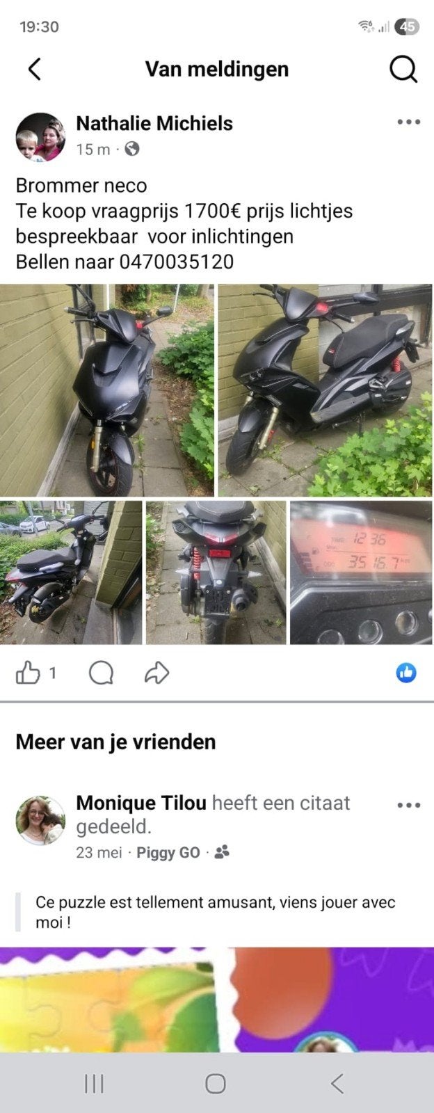 Scooter neco gpx, Ophalen