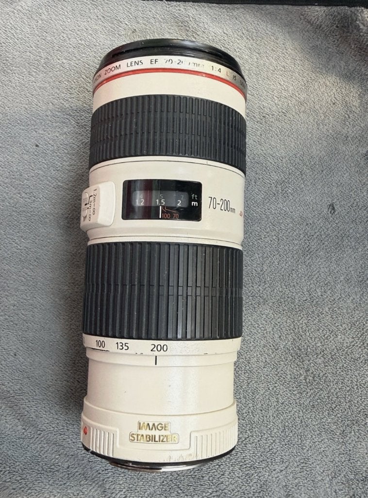 Objectif Canon EF 70-200 mm, TV, Hi-fi & Vidéo, Téléobjectif, Utilisé, Pare-soleil, Canon EF