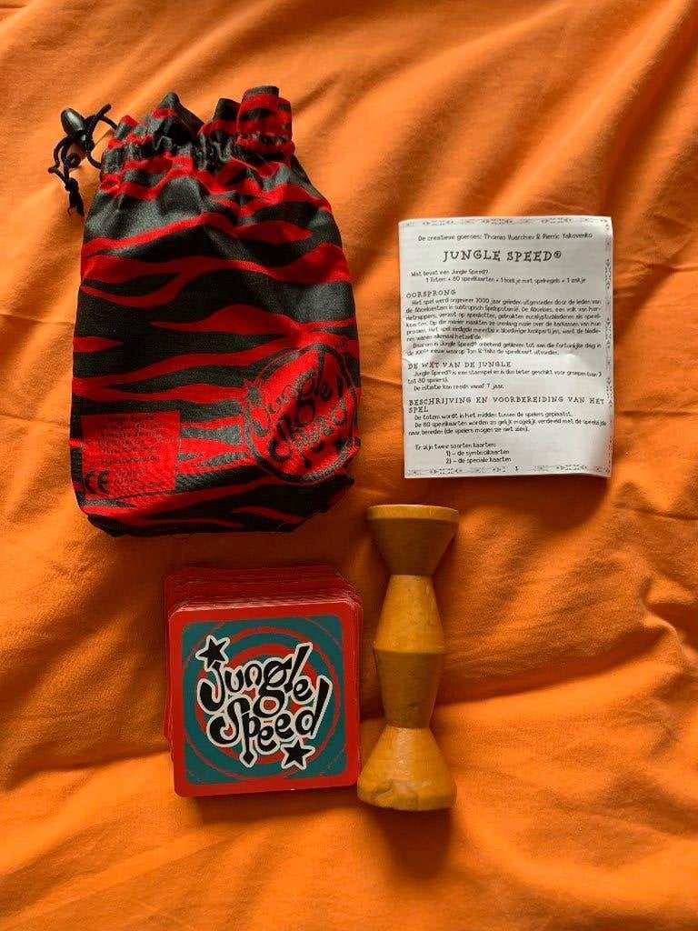 Jungle speed met houten totem, Hobby en Vrije tijd, Gezelschapsspellen | Kaartspellen, Vijf spelers of meer, Ophalen, Gebruikt
