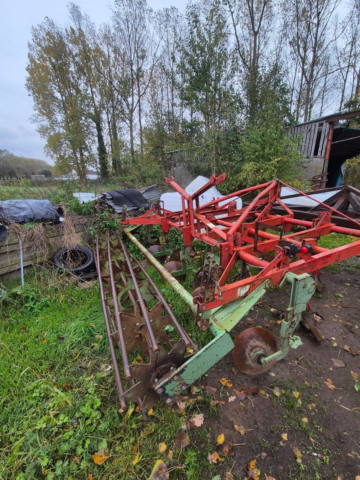 groot lot landbouwmachines, Enlèvement