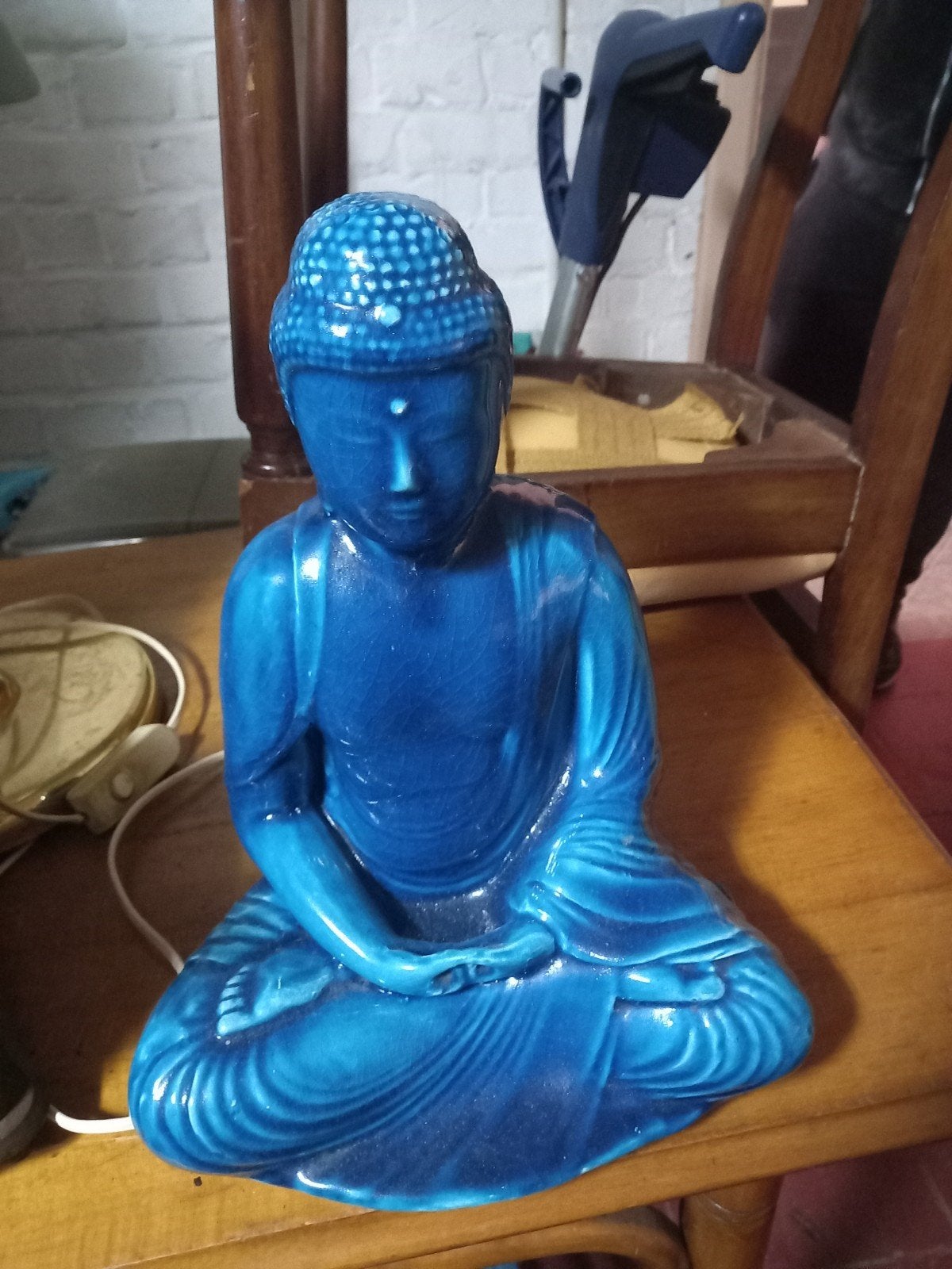 bouddha en faience 30 cm hauteur, Huis en Inrichting, Woonaccessoires | Boeddhabeelden
