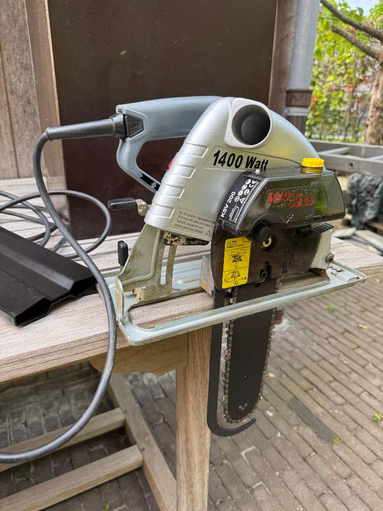 Kress 1400 HKS  duo-zaag, 70 mm of meer, Kettingzaag, Zo goed als nieuw, 1200 watt of meer