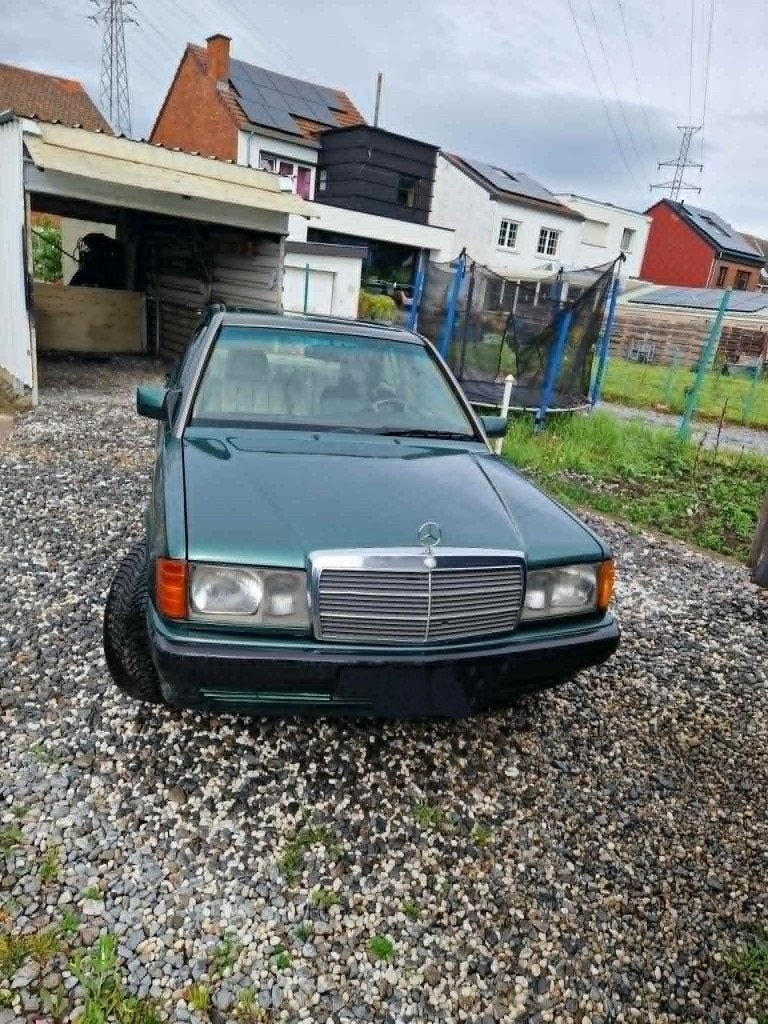 1992 Mercedes 190, Auto's, Mercedes-Benz, Stof, Beige, 5 deurs, 69 kW