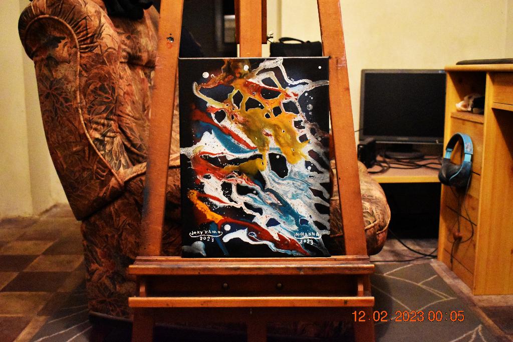 Abstracte schilderkunst serie nr. 2 van kunstenaar Joky Kamo, Antiek en Kunst, Kunst | Schilderijen | Modern, Ophalen
