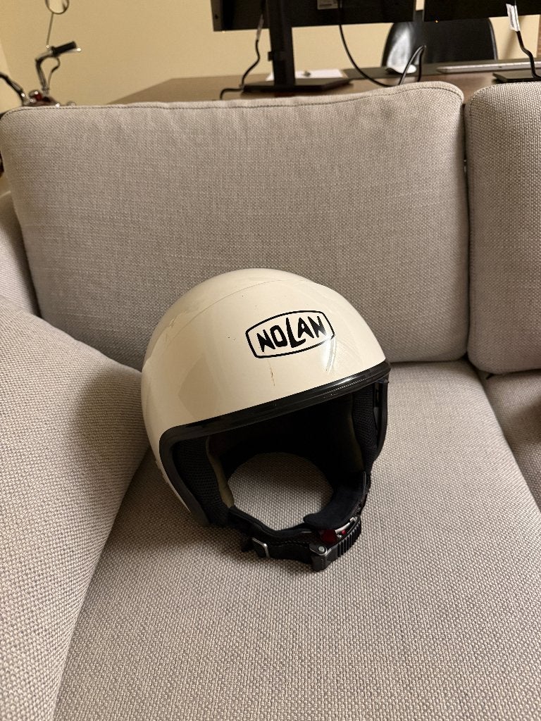 Nolan Motorhelm, Motoren, Kleding | Motorhelmen, Ophalen of Verzenden, L, Tweedehands, Dames