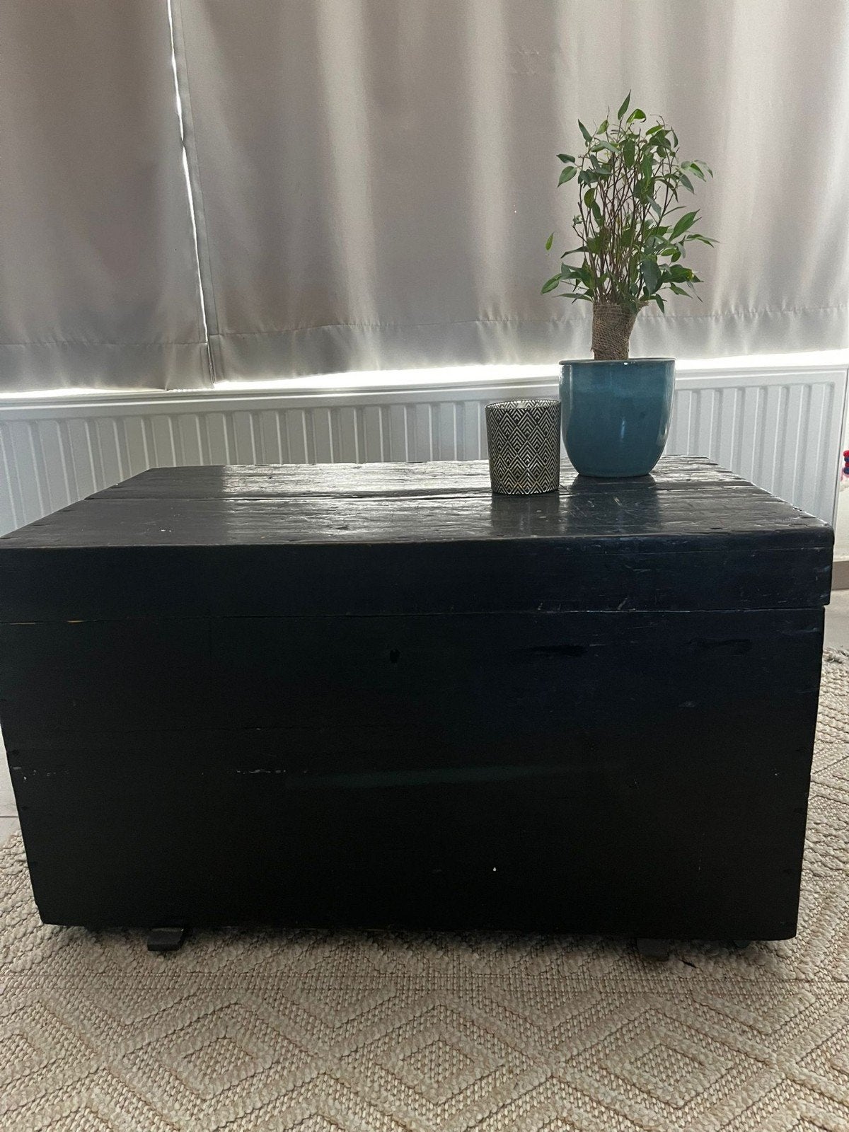 Stoere houten kist op wieltjes!! 80*45cm, Huis en Inrichting, Ophalen