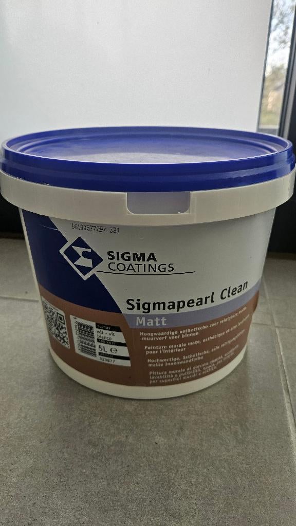 Sigma coatings verf 5liter, Ophalen, 5 tot 10 liter, Wit, Verf