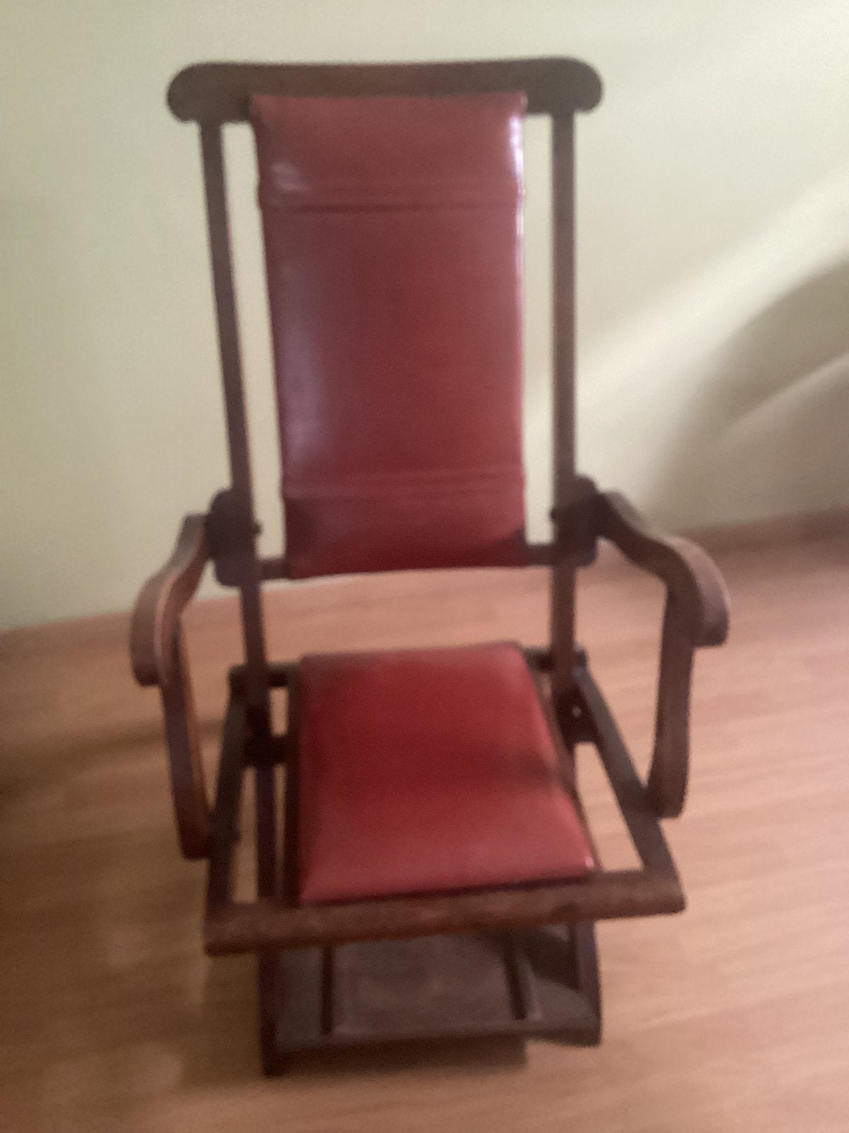 Victorian recling campaign chair, Antiek en Kunst, Ophalen