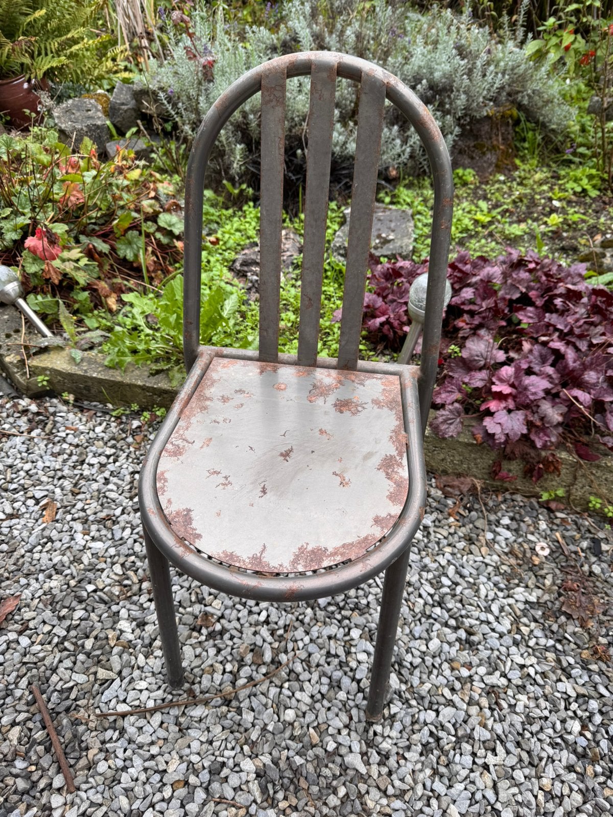 Lot de 4 chaises en métal, Enlèvement, Utilisé, Métal