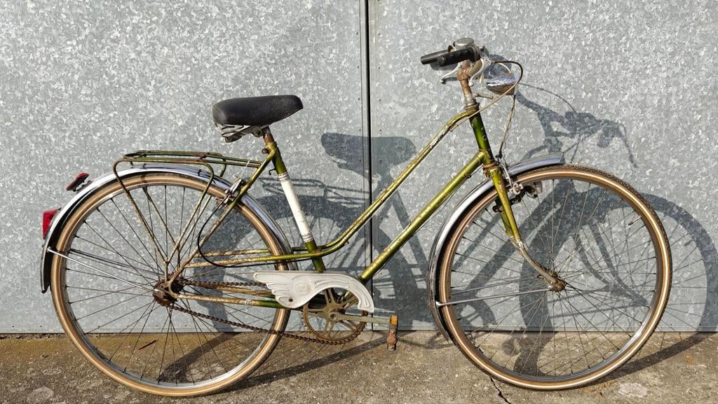 Retro damesfiets rijklaar!, Moins de 47 cm, Enlèvement, Années 60 ou plus récent