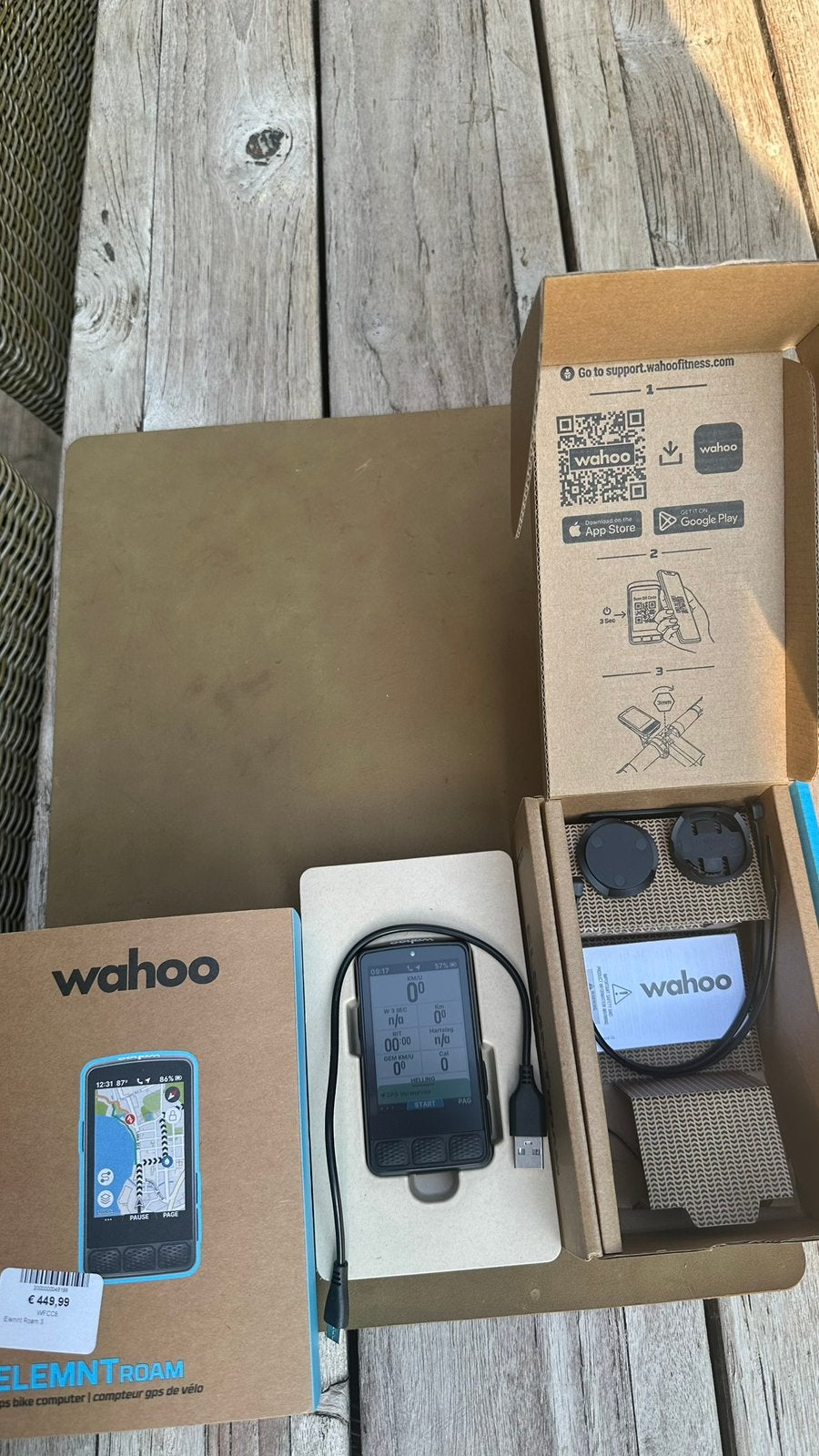 Wahoo elemnt roam 3, Vélos & Vélomoteurs, Accessoires vélo | Compteurs de vélo, Enlèvement, GPS, Comme neuf
